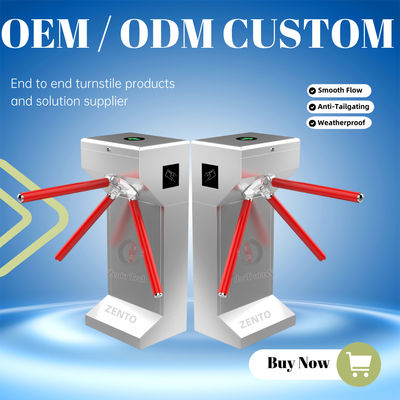 Zento Automatisches Sicherheits-Gatter-System Turnstile mit Qr-Code und RFID-Kartenleser