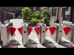 Klappen-Drehkreuz-einziehbarer Eingang der Durchgangs-Breiten-550mm RFID für Wohnung